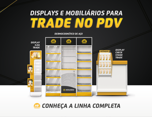 Imagem de mídia da linha: Displays e Mobiliários para Trade