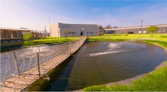 Imagem de um lago na Metalfarma